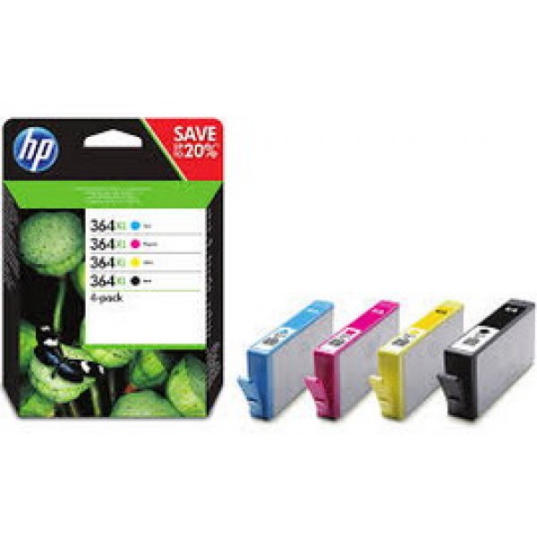 HP 364XL CMYK INK CARTRIDGE COMBO 4-Pack