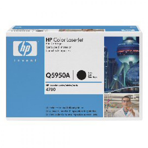 CARTUCCIA DI STAMPA PER STAMPANTI HP COLOR LASERJET 4700 NERO 11000PG.