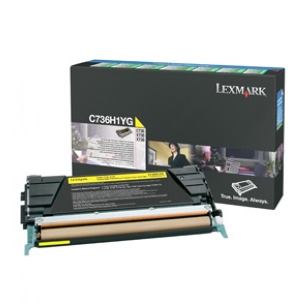 TONER GIALLO C736, X736, X738, ALTA CAPACITA RETURN PROGRAM