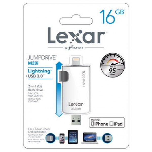 USB LIGHTNING APPLE 3.0 LEXAR M20i 16GB
