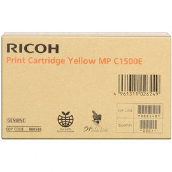 CARTUCCIA GIALLO AFICIO MPC1500SP TYPE MPC1500E 888548