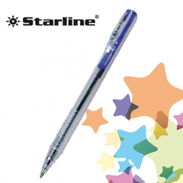 SCATOLA 20 PENNE SFERA SCATTO BLU 1.0mm STARLINE