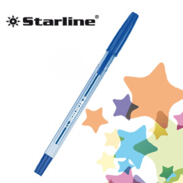 SCATOLA 50 PENNA SFERA BLU P.MEDIA 1.0MM STARLINE