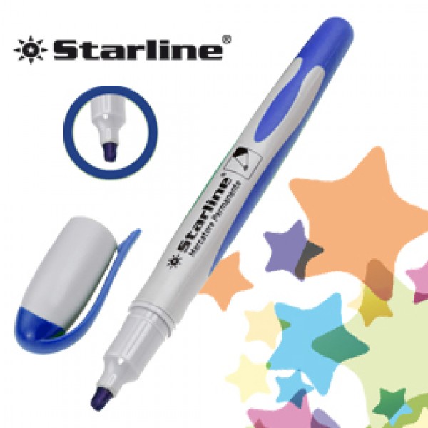 MARCATORE PERMANENTE BLU P.TONDA 2MM STARLINE