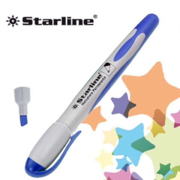 MARCATORE PERMANENTE BLU P.SCALPELLO 2-4MM STARLINE