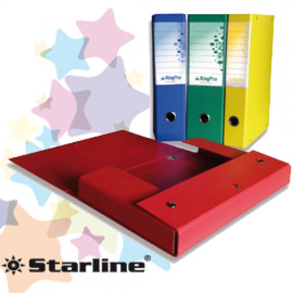 SCATOLA PROGETTO KingPro 4 GIALLO c/portaetichetta STARLINE