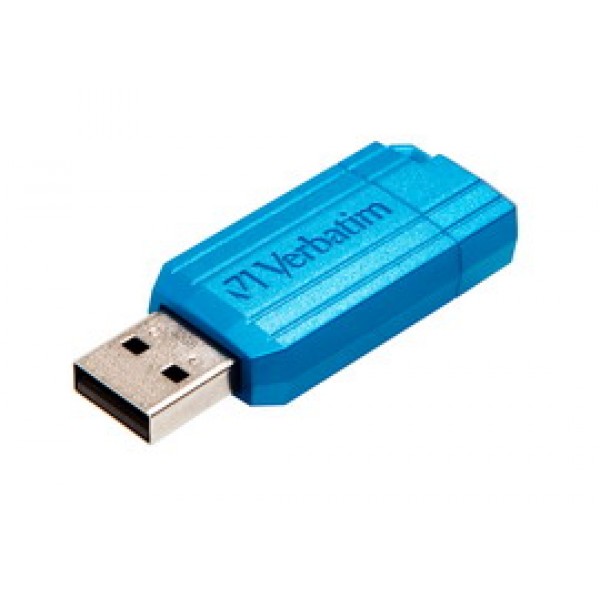 USB2.0 STORE 'N' GO PINSTRIPE USB DRIVE 32GB -CARRIBIEAN BLUE