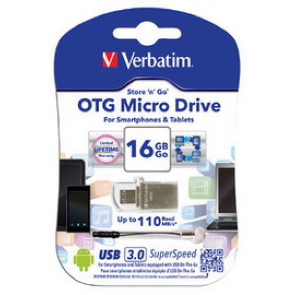 MEMORIE USB STORE 'N' GO OTG 2 IN 1 USB 3.0 16GB