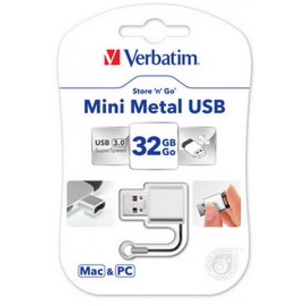 MEMORIA USB3.0 32GB STORE 'N' GO MINI METAL FOR MAC  PC